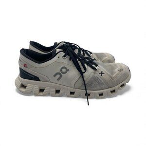On Women's Cloud X 3 Sneakers, White/Black, 8 Medium US